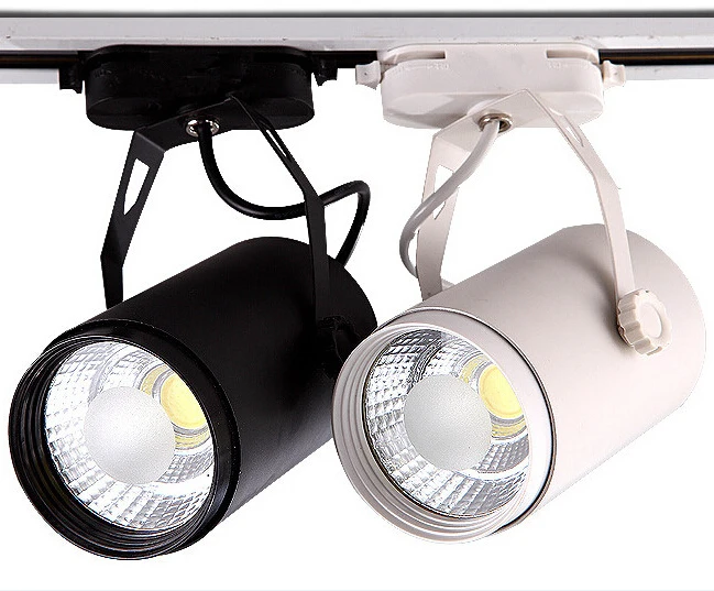 

Free Shipping High Power 25W COB LED rail light 25W LED rail spot light ceiling LED rail spotlight20W rail LED spot 85~265V/AC