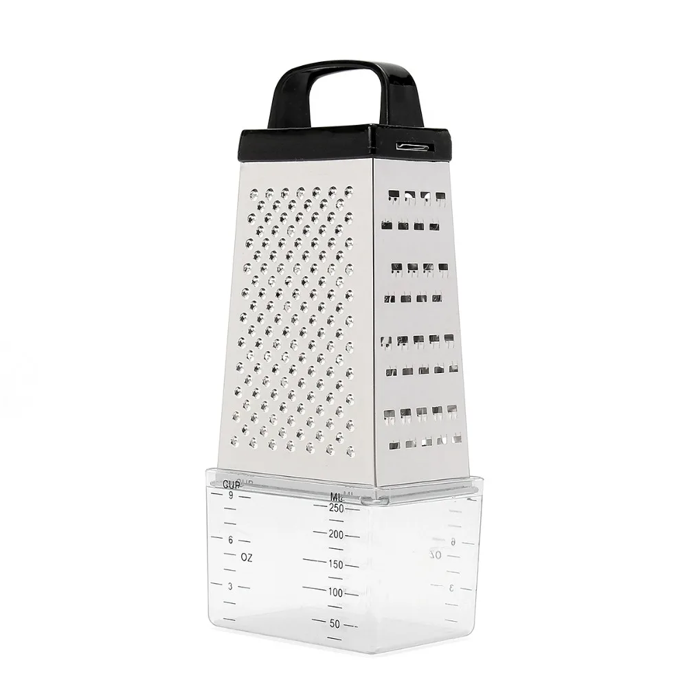 

Black/White Random 4 Sided Blades Cheese Vegetables Grater Carrot Cucumber Slicer Cutter Box Container Kitchenware Stainless