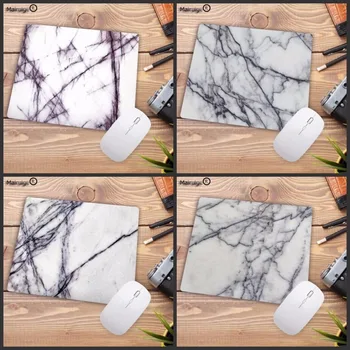 

Mairuige Stylish Gray And White Marble Big Promotion Rubber Anti-slip Mice Mat Computer Mousepad for Dota LOL Gaming Mouse Pad