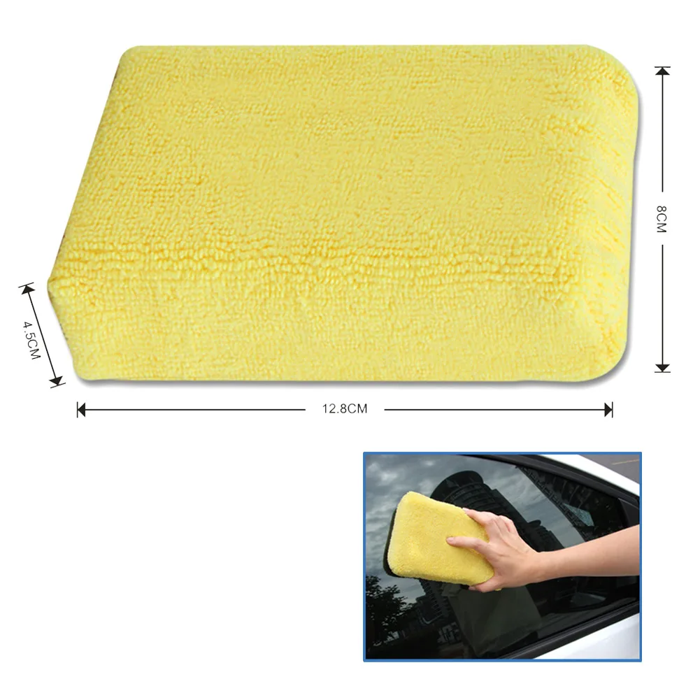 12,5*8 см самая дешевая микрофиба авто очистка окон автомобиля полотенце ткань набор инструментов полировщик для мотоцикла губка для мытья Щетка