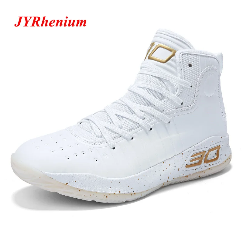 

JYRhenium 2018 New Plus Size 36-45 Leather Men Basketball Shoes Men's Sports Sneakers Teens Zapatos de baloncesto de los hombres