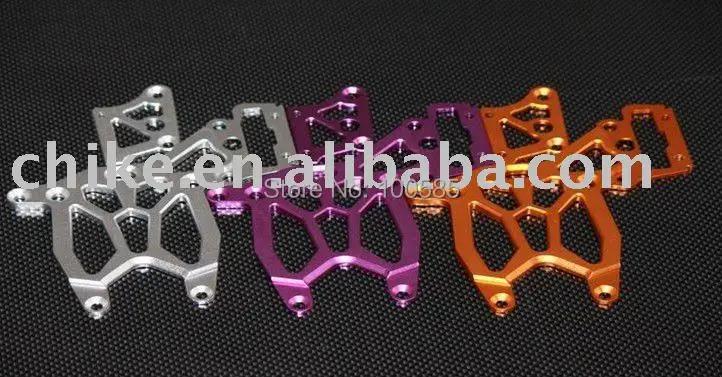 

1/5 BAJA CNC Alloy Rear Upper Plates, orange, silver 66027 for hpi km rv baja 5b ss