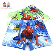 5 шт./лот Новые Детские хлопок мальчик 3D принт трусы-боксеры с рисунком «Человек-паук» Нижнее белье LHTNM419