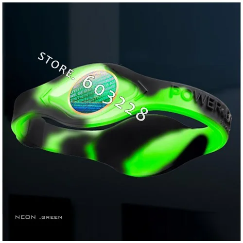 NEON SWIRL Power Silicone Energy Band Bracelets 50pcs |