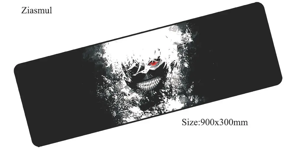 Коврик для мыши Ziasmul Tokyo Ghoul 90x30 мм коврик для мыши notbook компьютерный коврик для мыши классный игровой коврик для мыши геймерская клавиатура Коврик для мыши - Цвет: size900x300x2mm