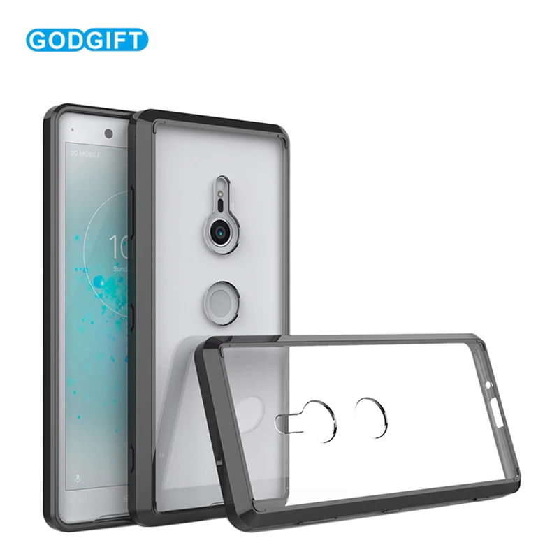 Coque для sony Xperia XZ3 Футляр Пластик акрил прозрачный чехол телефона XZ 3 крышка |