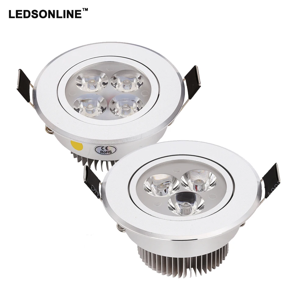 

LED Spotlights Dimmable Silver Shell 3W 4W 5W use for home store office hotel