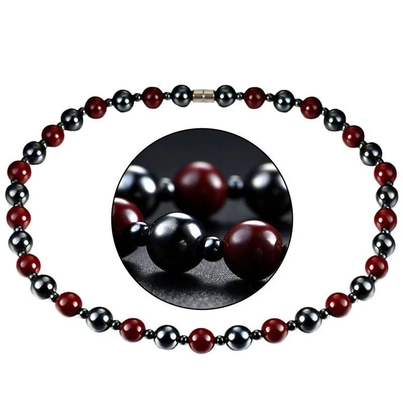KLEEDER модные ювелирные изделия простой дизайн камень здоровое ожерелье s для мужчин женщин терапия магнитное ожерелье защита шейного отдела позвоночника