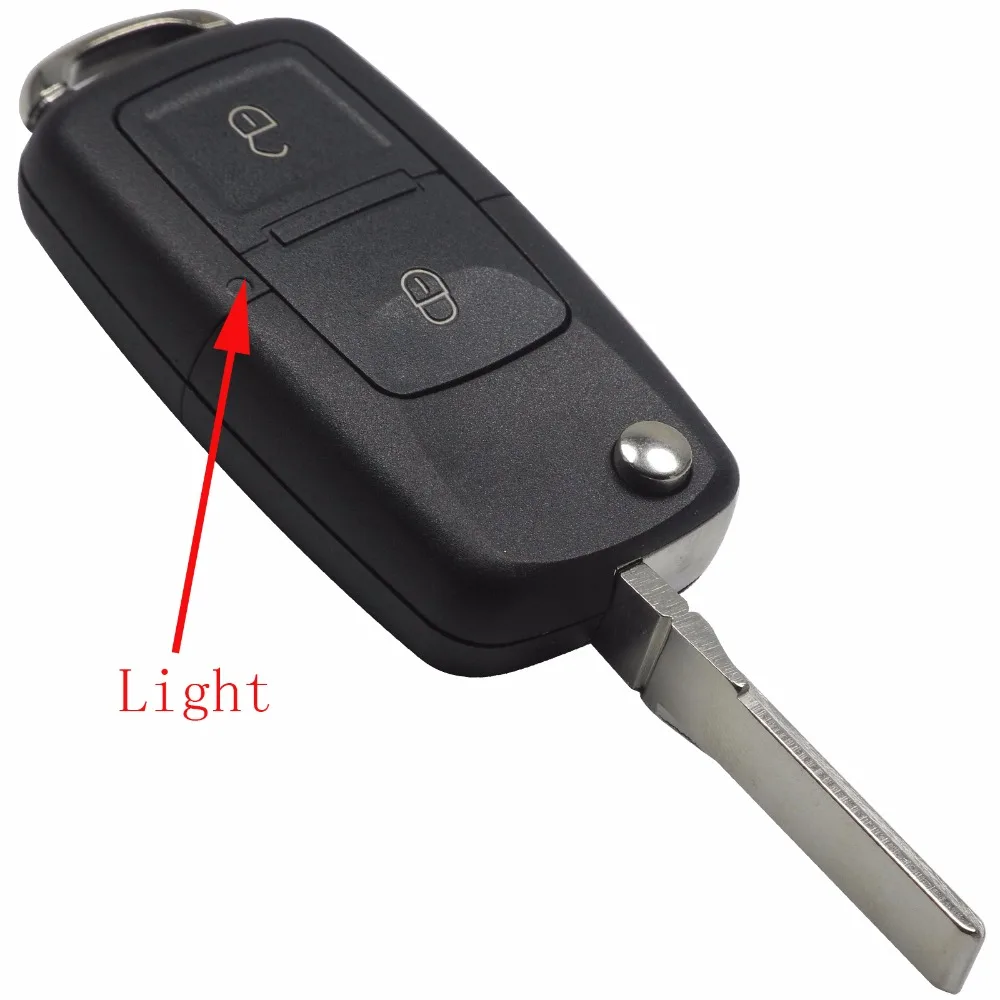 

2 Buttons Remote Flip Folding Car Key Case Cover Shell For Vw VOLKSWAGEN MK4 Seat Altea Alhambra Ibiza