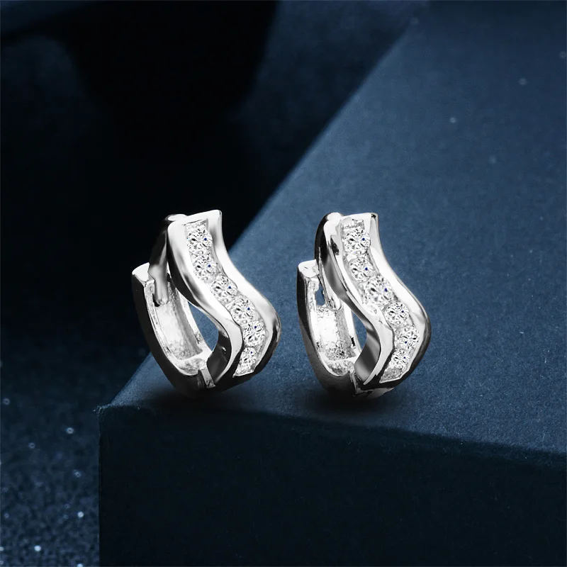 QCOOLJLY новая распродажа серебряный цвет специальные очаровательные женские серьги-кольца