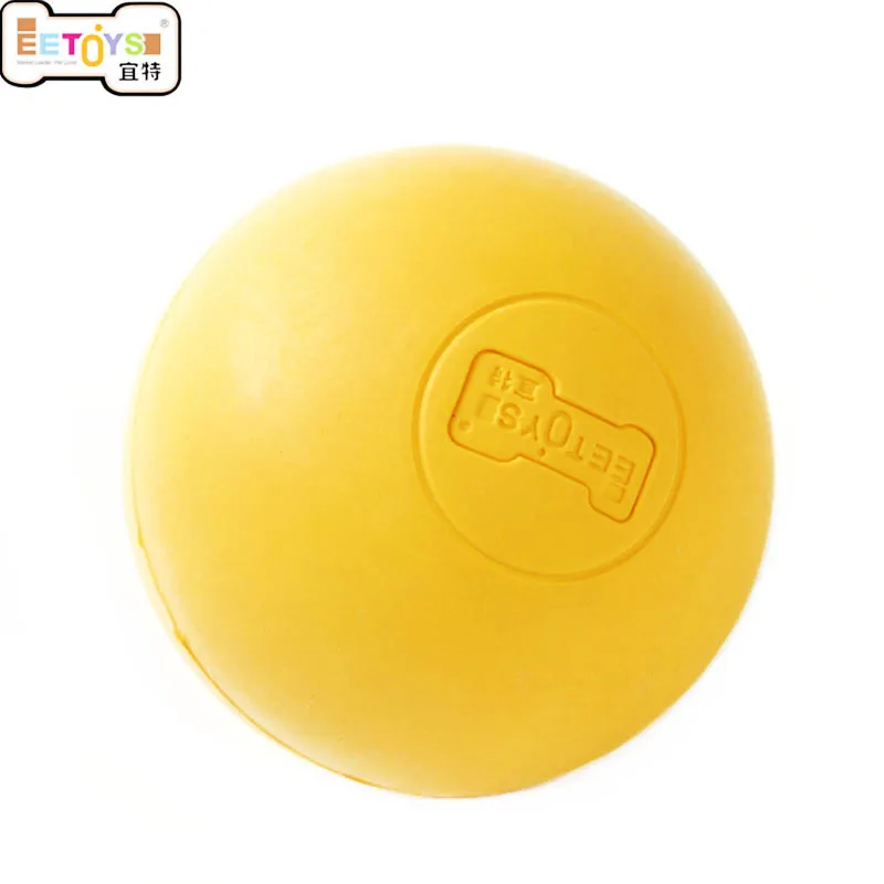 Natural Rubber solid Elastic Pet Dog Ball Toys Bite Resistant Training
