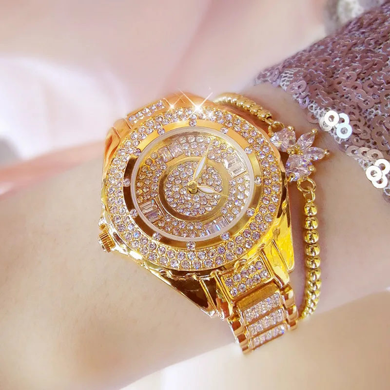 

Golden Silver Rose Gold No Digital Rhinestone Scale Female Watch and Female Gifts Direct New 2019 Hot Sale Fashion & Casual