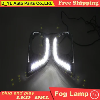 

Car styling For Toyota RAV4 LED DRL For RAV4 High brightness guide LED DRL led fog lamps daytime running lights C style