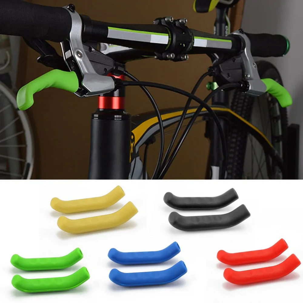 

1 Pair Silicone Gel Universal Type Brake Handle Bar Grip Tool Lever Protection Cover Protector Case Shell for Mountain Road Bike