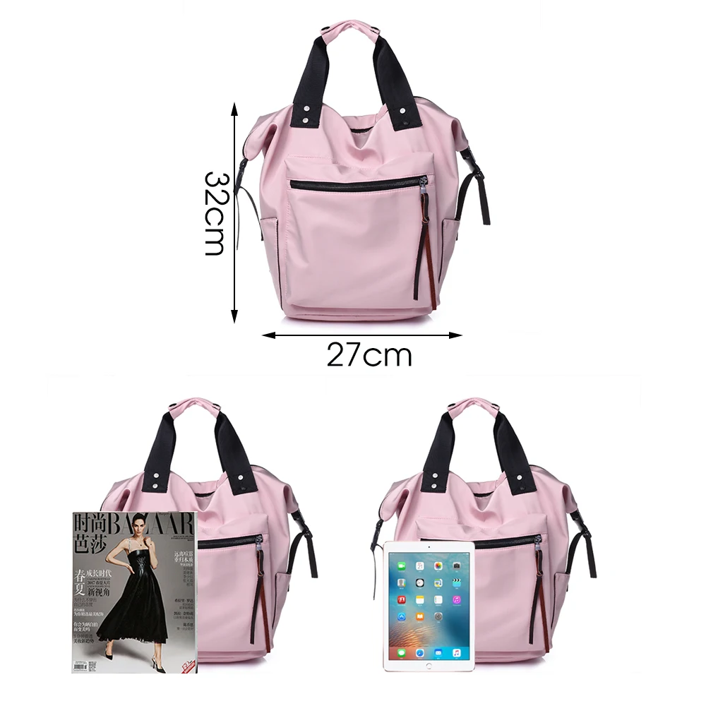  TTOU Nylon Backpack Women Casual Backpacks Ladies High Capacity Back To School Bag Teenage Girls Tr - 32930925994