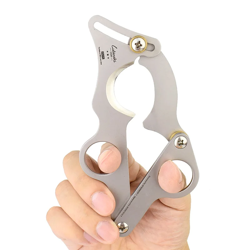 

Good-grade LUBINSKI Cigar Cutter Unique Pull Saw Cigar Cutter Large Size Stainless Steel Cigar Scissors
