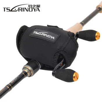 

TSURINOYA Fishing Reel Bag for Drum/ Baitcasting Reels R/L Nylon Protective Case Cover 8.5*6.5*5.5cm Bolsa De Pesca Fishing Bags