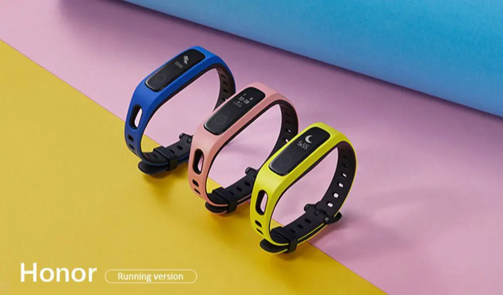 Смарт-браслет HONOR Band 4, фитнес-браслет(версия для бега), трекер сердечного ритма, водонепроницаемый, в режиме реального времени