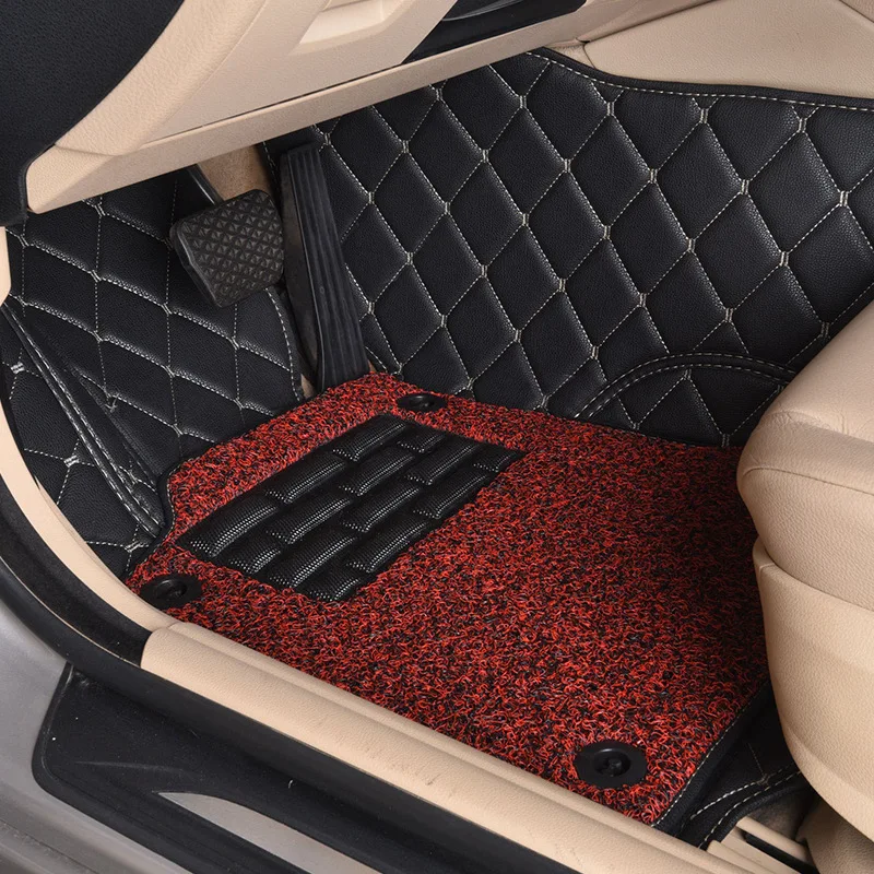 Myfmat custom foot leather car floor mats for Hyundai ROHENS Coupe