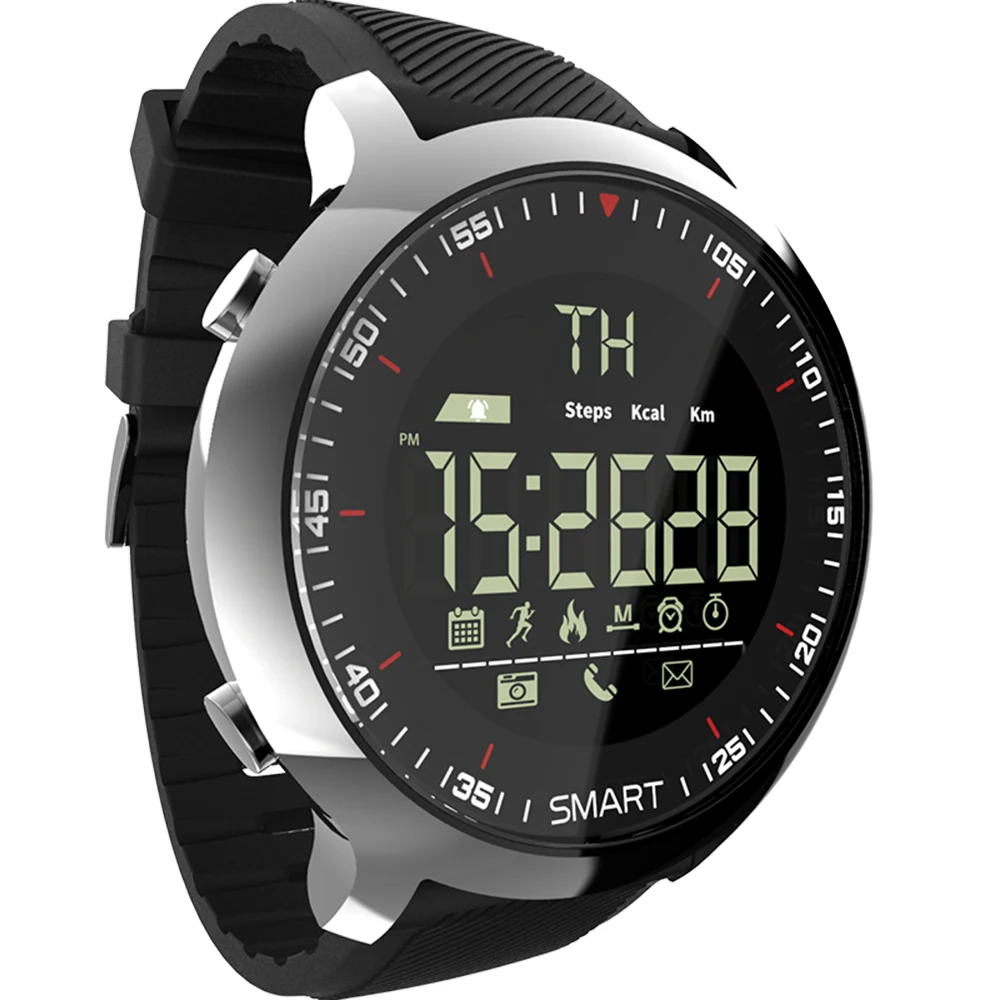 Lokmat MK18 Smart Watch Men LCD Display IP68 Waterproof Pedometers 12 months standby time Swimming Sport Smartwatch BT Stopwatch 