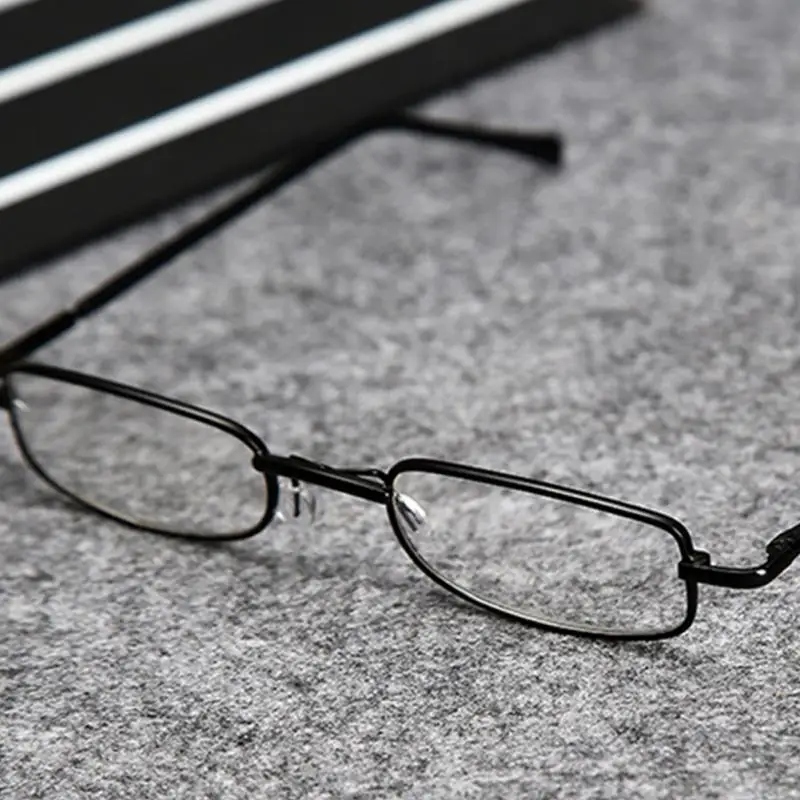 Unisex Portable Mini Clear Reading Glasses Reader Eyewear with Case Box