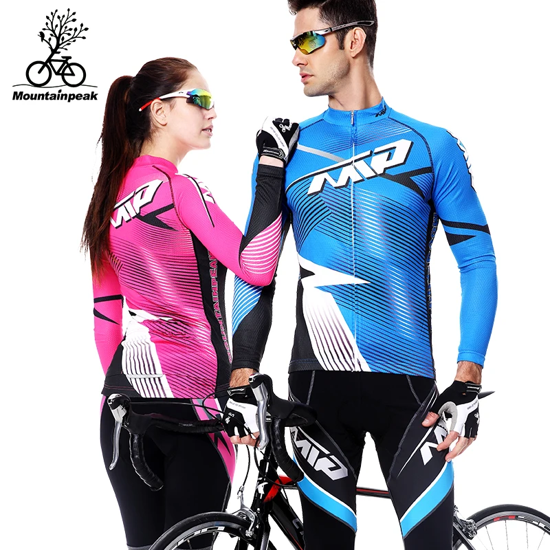 

Gel breathable pad Cycling jersey sets Summer Long Sleeve mtb road mountain bike bicycle coats pants suit clothing equipment new