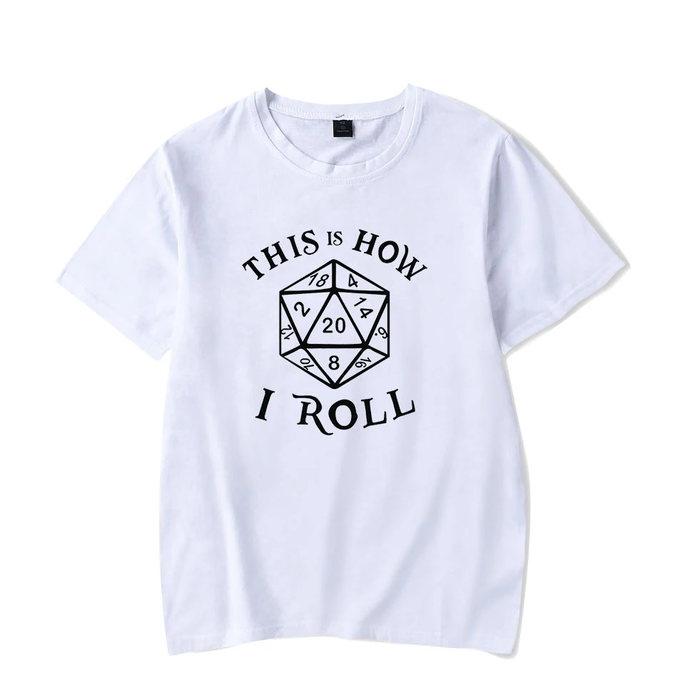 

Hot Arrive Dungeons And Dragons t shirt Men/women Fashion Hip Hop Cotton Harajuku white Men's Short Sleeve T shirt Plus Size