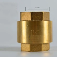 DN32 G 1-1/" BSPP муфта с внутренней резьбой пружинный обратный клапан односторонняя Толстая 3,1 мм высота 62 мм