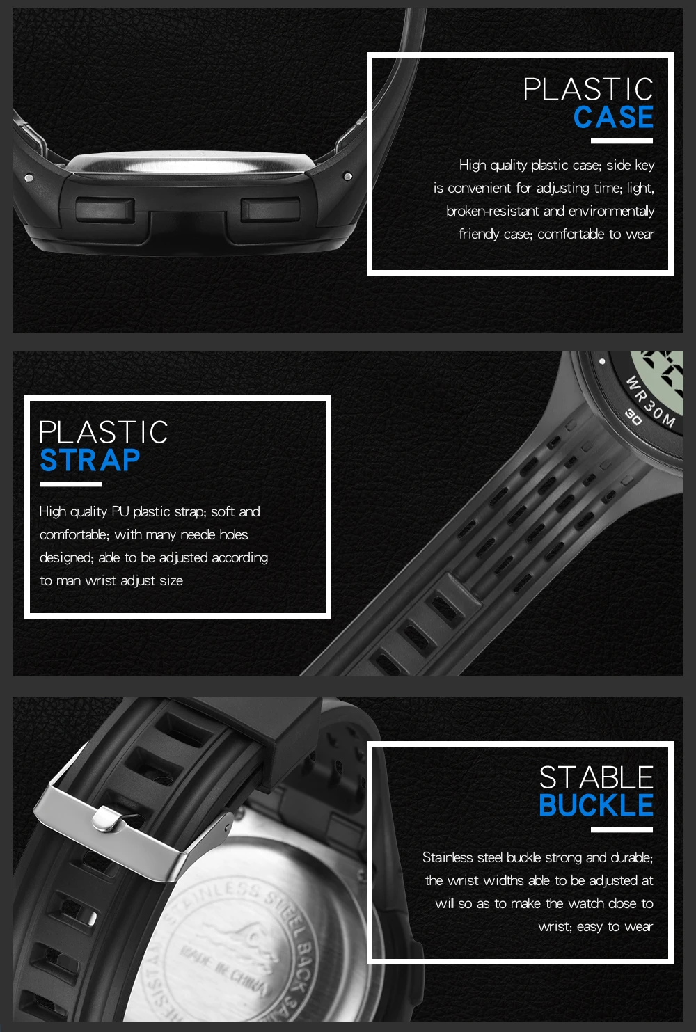 SYNOKE Mens Digital Watches Fahion Sport Fitness Watch G Shock Waterproof Watch Male Clock Watches Man Fashion Stopwatch