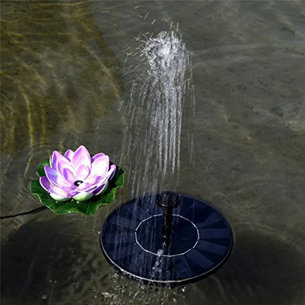 Solar Fountain Solar Water Fountain Pump Outdoor Solar Powered Bird Bath Water Fountain Pump For Pool, Garden, Aquarium