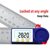 0-200mm 8'' Digital Meter Angle Inclinometer Angle Digital Ruler Electron Goniometer Protractor Angle finder Measuring Tool 3