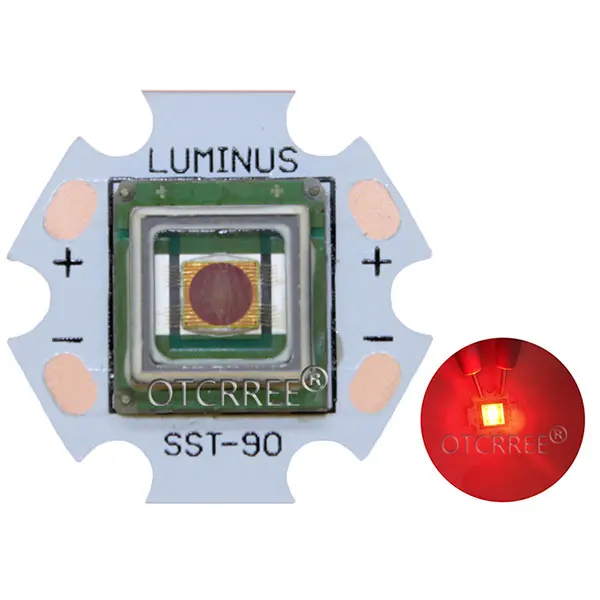 1 шт., светильник Luminus SBT-90 SBT90 45 Вт, высокая мощность, светодиодная лампа, Красный/холодный белый диод, сценический светильник, фитиль, проектор, медицинский источник - Испускаемый цвет: Red 620nm