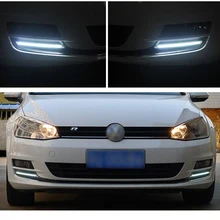 EOsuns Светодиодный дневной ходовой светильник DRL для Volkswagen golf 7 MK7 golf 7, Дневной светильник с беспроводным переключателем управления