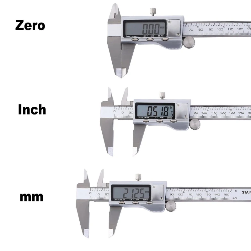 Цифровой штангенциркуль из нержавеющей стали " 150 мм Messschieber paquimetro измерительный инструмент штангенциркули