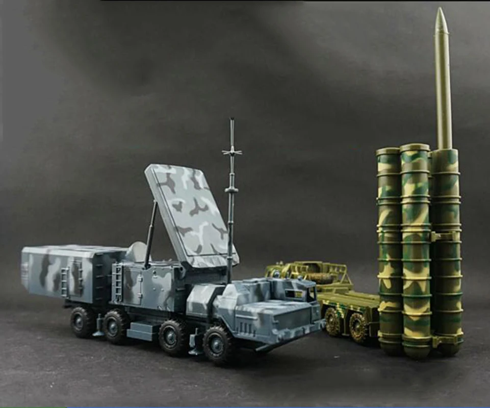 

4D 1:72 Military Assembly Radar Car+Air Defense Missile Launcher Model/set Puzzle Battleship Toys For Children A022