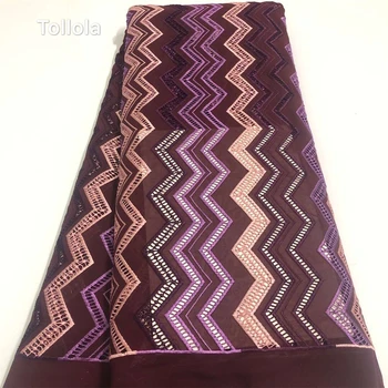 

Tollola African Lace Fabric 2019 High Quality Embroidery Lace Wine Latest French Lace Fabric Cord Lace Fabric For Wedding Dress