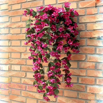 

1 Bunch of Artificial Violet Hanging Garland Vine Flower Trailing Bracket Plant