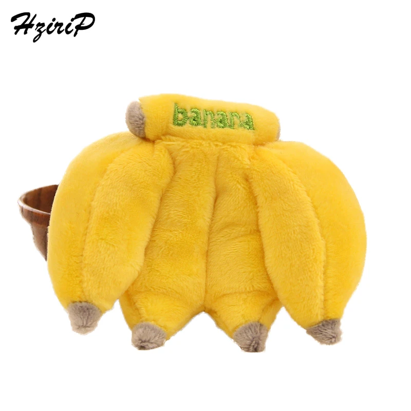 HziriP 8CM Creative Small Banana Pendant Stuffed Fruit Doll Plush Toys
