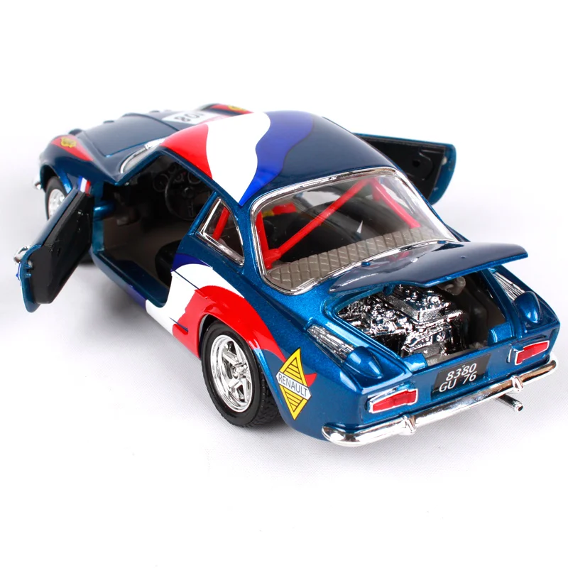 Bburago 22022 Renault A110 1600s car diecast 180*72*53 мм гоночный автомобиль сбор синий модели для