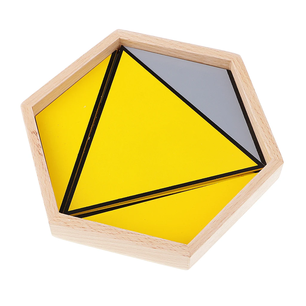 Montessori Math Learning Developing Toys Contructive Triangles Puzzles Match