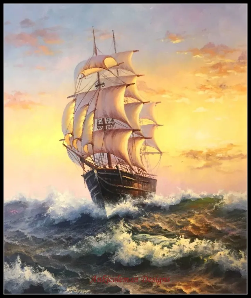 

Embroidery Counted Cross Stitch Kits Needlework - Crafts 14 ct DMC DIY Arts Handmade Decor - Ship