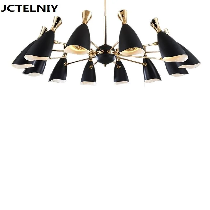 

Delightfull duke Nordic designers modern creative villa compound floor of sitting room led chandelier