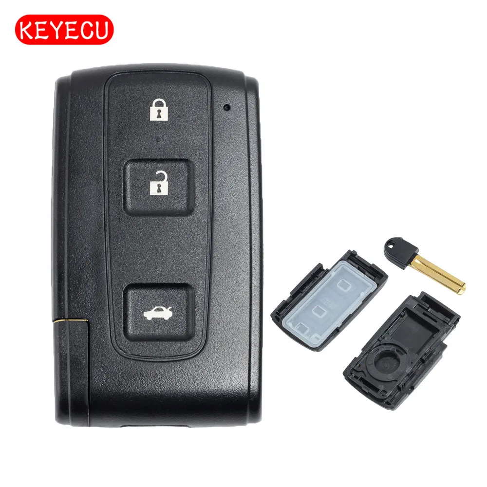 Keyecu умный пульт дистанционного управления чехол 3 кнопки для Toyota AVENIS CROWN PRIUS VERSO RAV