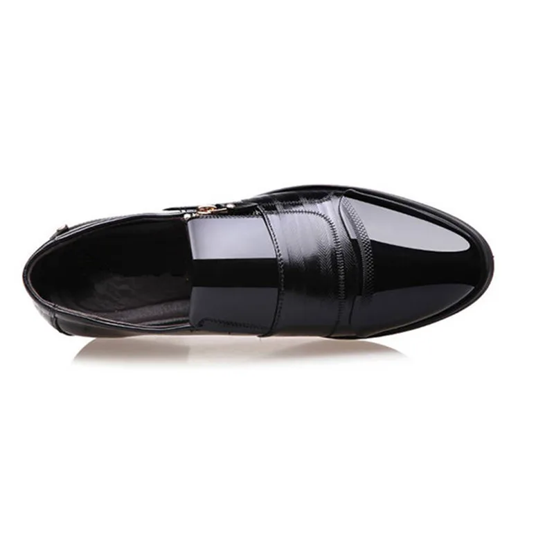 Нарядные туфли для мужчин Мужские модельные туфли с острыми носками Лакированная кожа Для мужчин Оксфорд формальная обувь для Для мужчин модные платья обувь 38-48