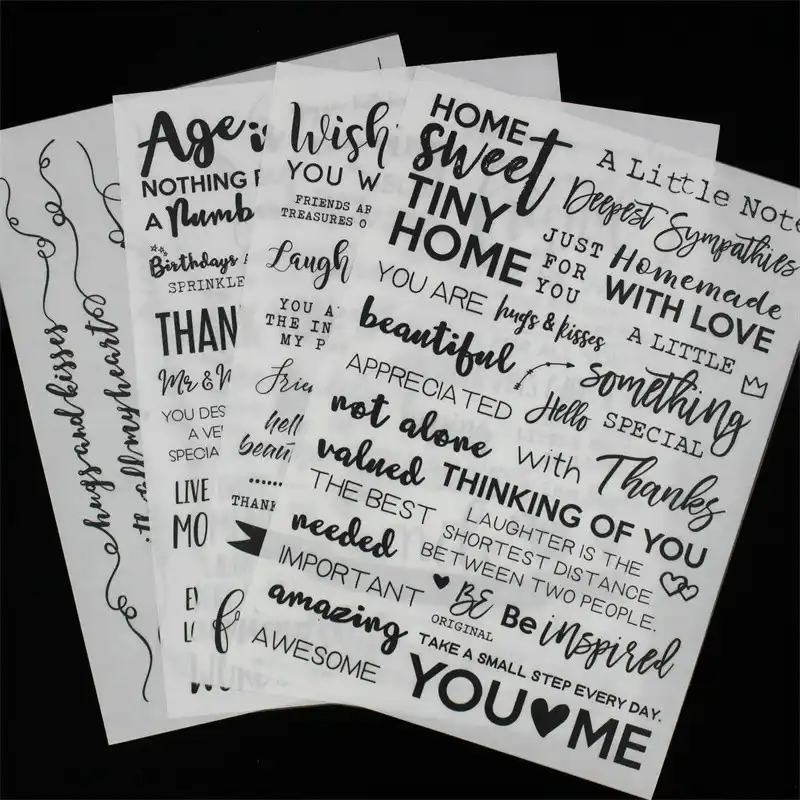 Thinking Of You Self Adhesive Rub On For Scrapbooking Diy Crafts Card Making Decoration Stickers Aliexpress
