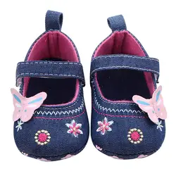 Мода детская обувь Прекрасная бабочка мягкой подошвой обуви малыша супер качество Платья для маленьких девочек Bebek ayakkabi