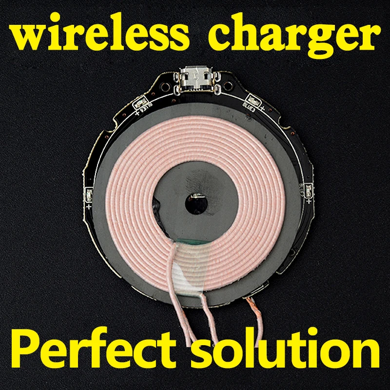 

VEEAII Hot sale XJ1 Qi Wireless Charger PCBA Coil Wireless Charging Micro USB Circuit Board Port DIY for Samsung S8 S3 i9300