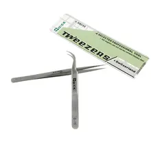 Быстрый Многофункциональный Пинцет тонкой точки для ресниц или ремонта мобильного телефона Q-11 микроэлектроники Пинцет для ремонта ресниц кривой