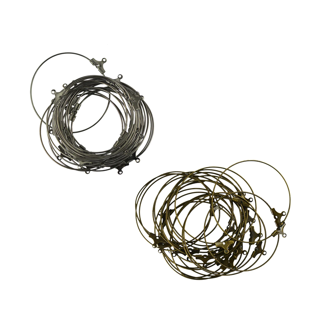 40pcs Fashion Style Mixed Beading Hoop Loop Earring Ear Wire DIY Making Findings Jewelry