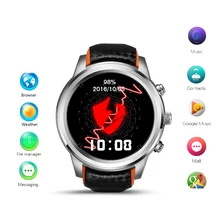 Android Smart Watch для Мужчин Наручные Спорт Шок Мода Часы Электронные Кожаный Gigital Wi-Fi Bluetooth Мужские военные Часы